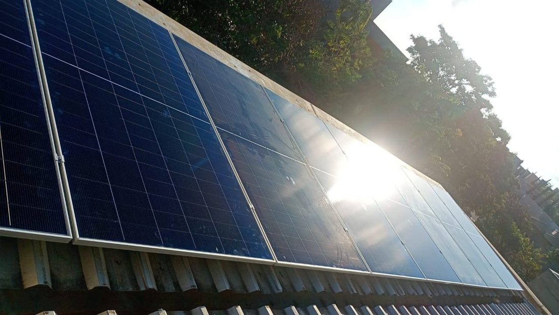 Sistema fotovoltaico instalado
